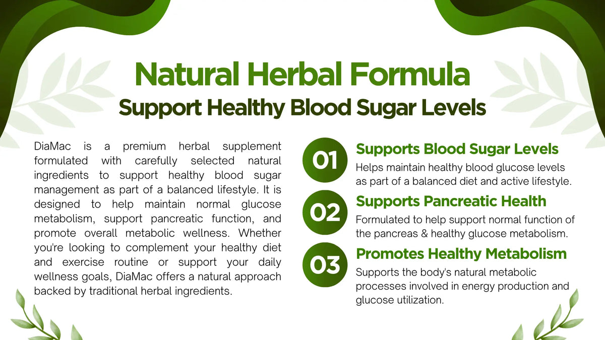 DiaMac – Natural Support for Healthy Blood Sugar Management Herbymed