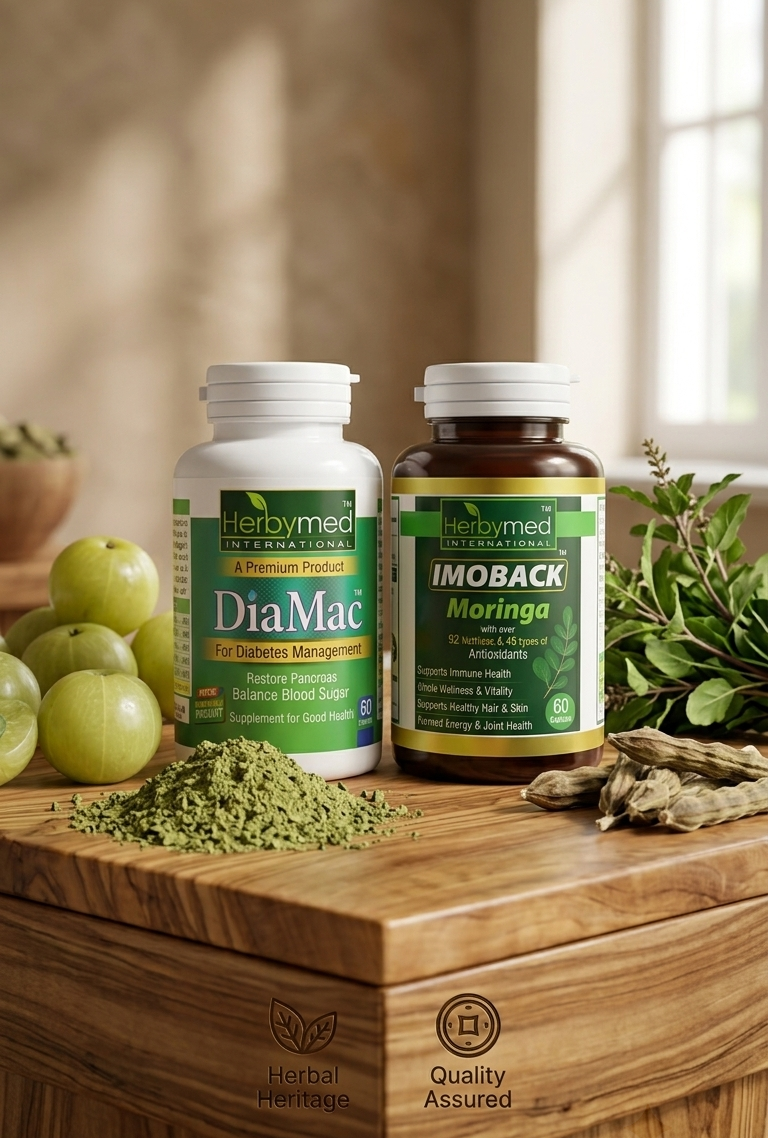 DiaMac + ImoBack Moringa Wellness Bundle Herbymed