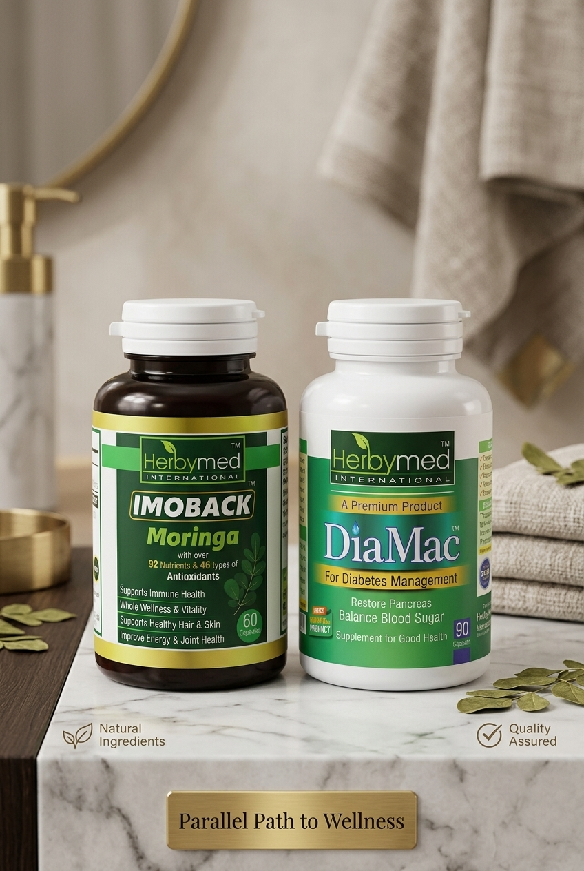 DiaMac + ImoBack Moringa Wellness Bundle Herbymed