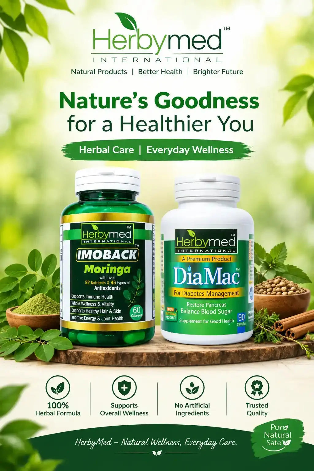 DiaMac For Diabetes + ImoBack Moringa Wellness Bundle