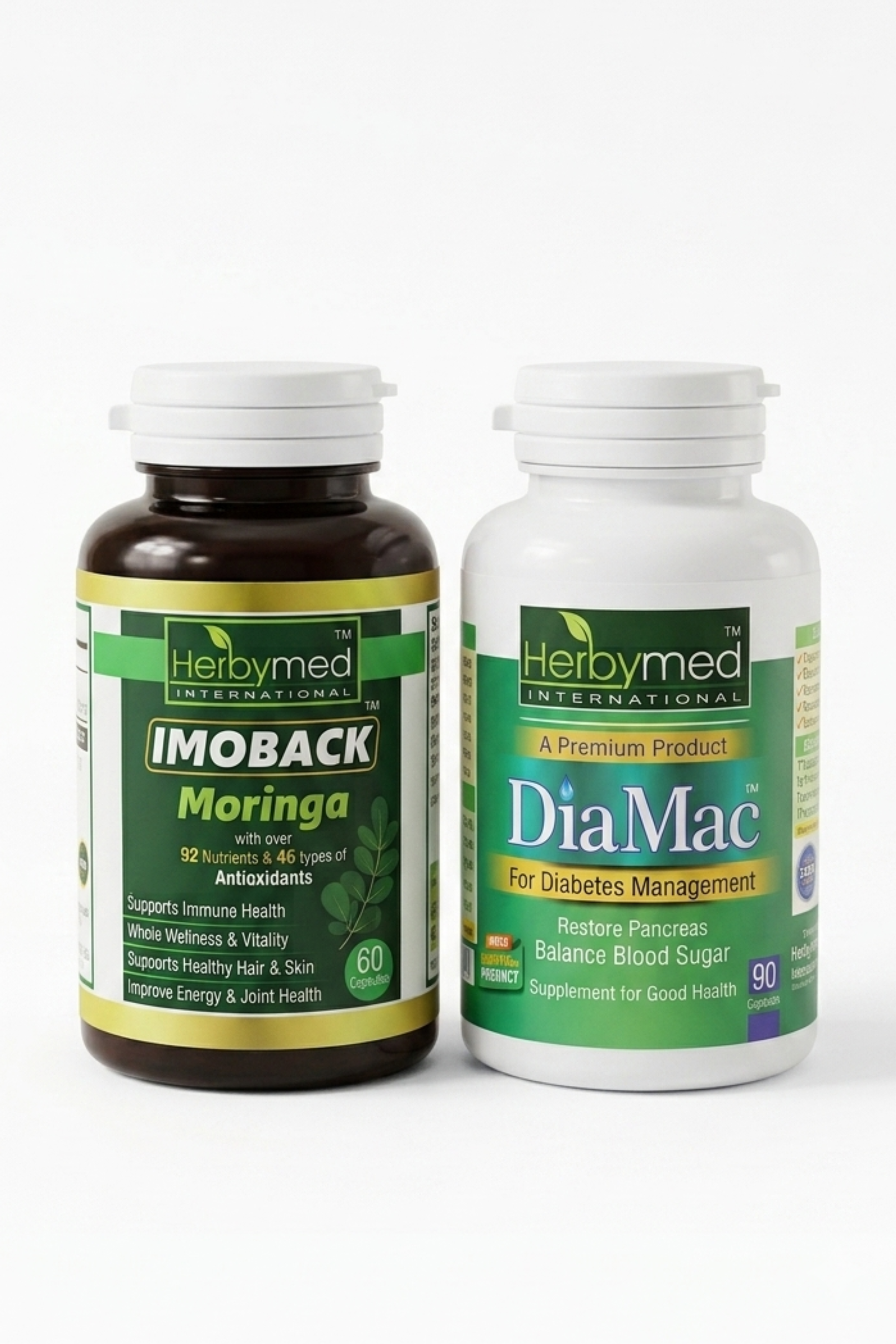 DiaMac + ImoBack Moringa Wellness Bundle Herbymed